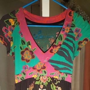 Desigual Geisha Japanese style short dress
